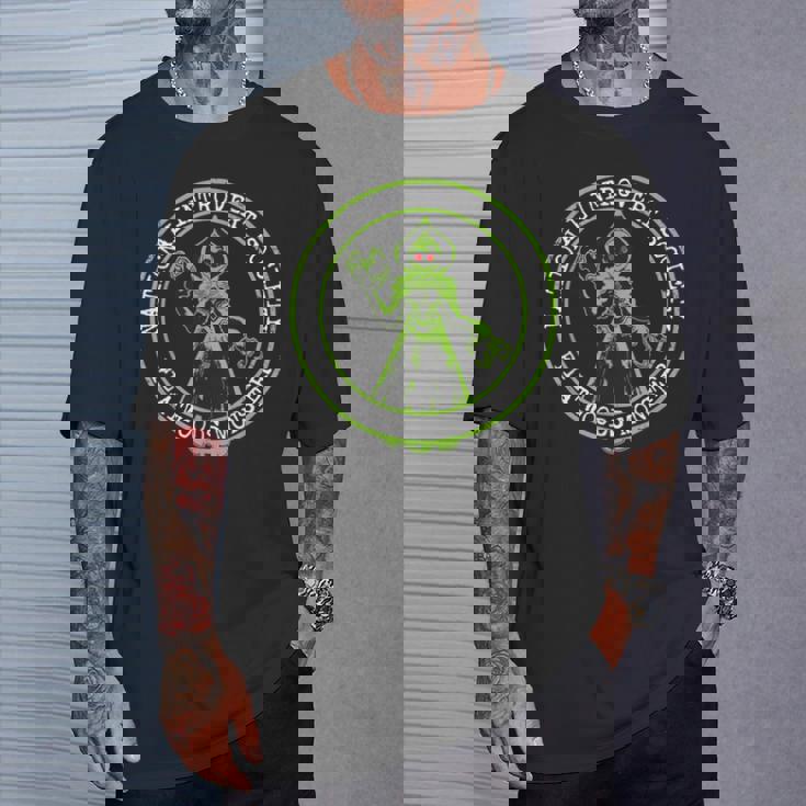 フラットウッズモンスター-国民内向的な社会面白い暗号化 Tシャツ 彼への贈り物