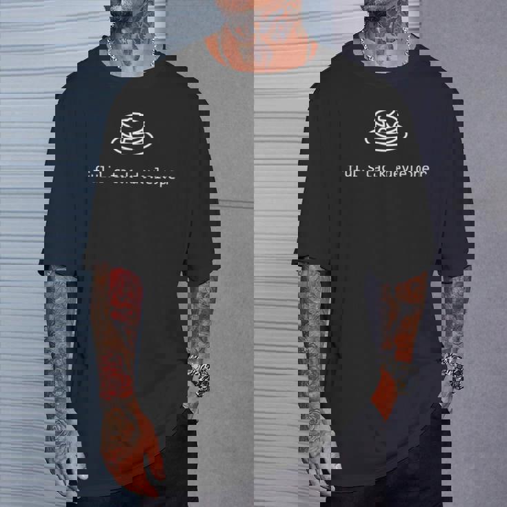 フルスタックの開発プログラマー 長袖tシャツ Tシャツ 彼への贈り物