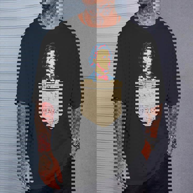 フレデリック・ショパン レトロ プロパガンダ Tシャツ 彼への贈り物