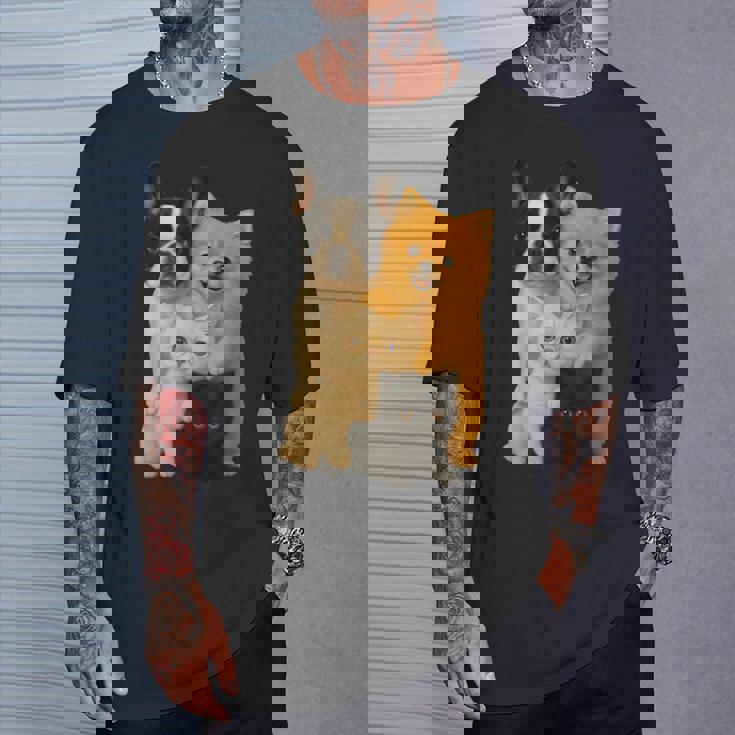 フレンチブルドッグ ポメラニアン エキゾチック ショートヘア マンチキン 猫 Tシャツ 彼への贈り物