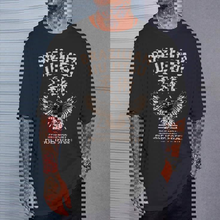 ブラジリアン柔術 イーグル 長袖tシャツ Tシャツ 彼への贈り物