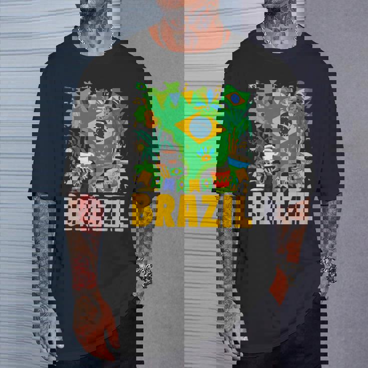 ブラジル国旗衣装のアイデア ブラジル&ブラジルの国旗 Tシャツ 彼への贈り物