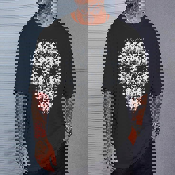 ブルテリア スケルトン ハロウィン コスチューム 怖い Tシャツ 彼への贈り物