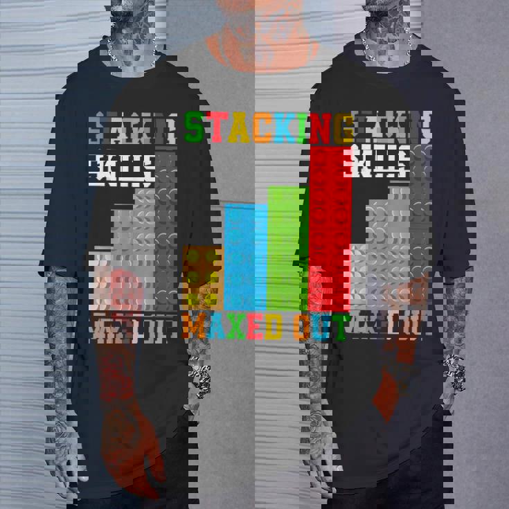 ブロックブロック-積み重ねスキルの最大化 Tシャツ 彼への贈り物