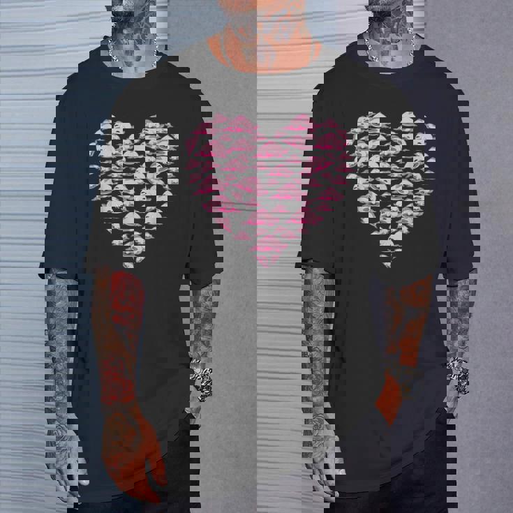 ブロブフィッシュ ラブ 深海 魚 海 動物 ハート ブロブフィッシュ Tシャツ 彼への贈り物