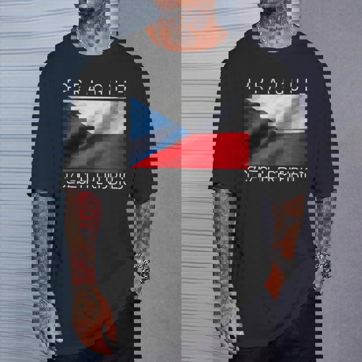 プラハtシャツ 素敵なチェコ共和国の国旗 お土産 Tシャツ 彼への贈り物