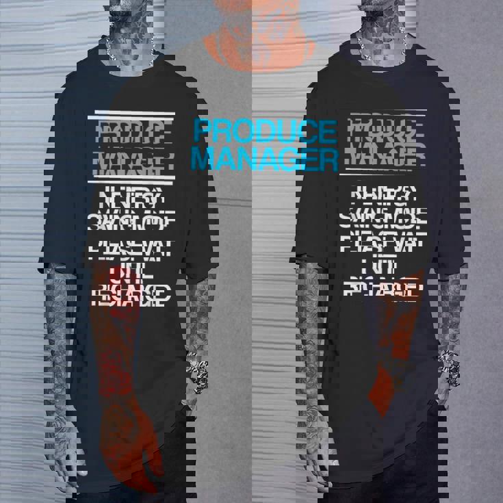 プロデュースマネージャー 食料品店スーパーバイザー Tシャツ 彼への贈り物