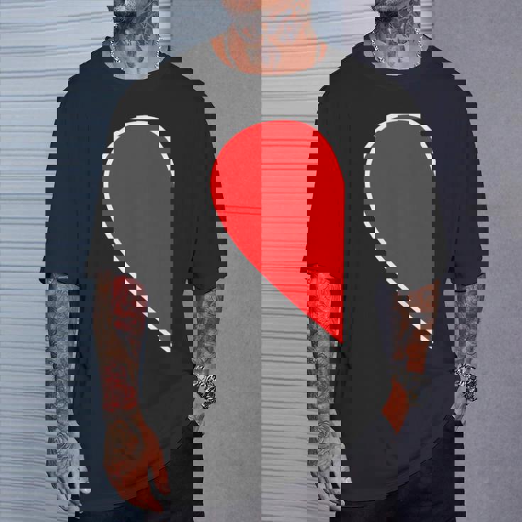 ペア ハート 親子 恋人（Left 左）（ビューティフルライフ）半分 コーデ リンク ルック かわいい Tシャツ 彼への贈り物