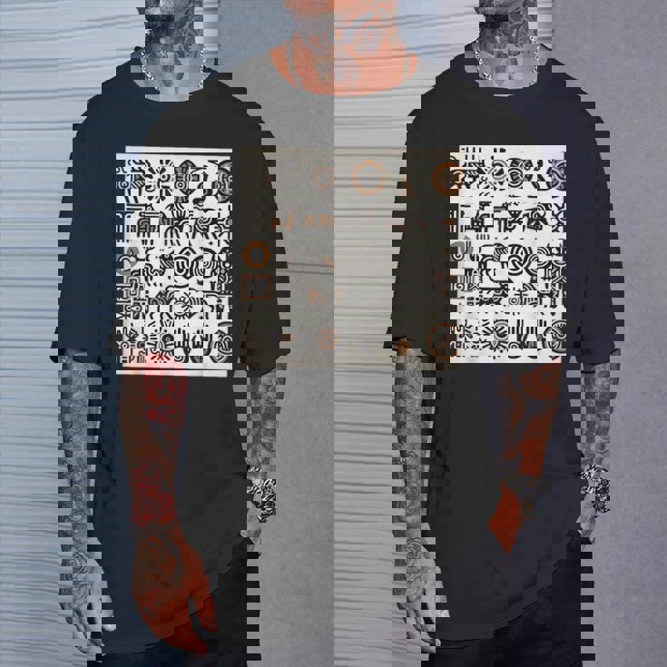 ペトログリフロックの彫刻ネイティブアメリカン Tシャツ 彼への贈り物