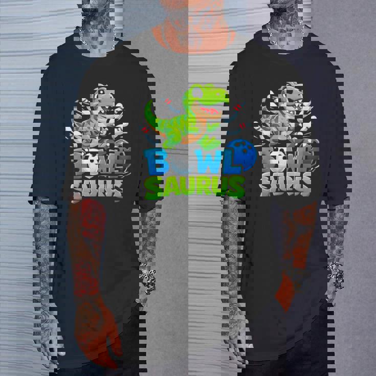 ボウリング 恐竜 Tレックス キュート グラフィック キッズ 幼児 男の子 ボウラー Tシャツ 彼への贈り物