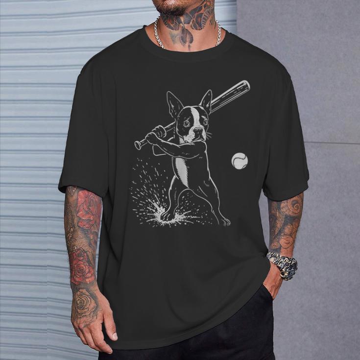 ボストンテリア 野球 スポーツ 犬好き Tシャツ 彼への贈り物