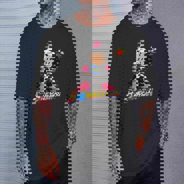 ボンバーマン 爆撃 爆破 レトロ ゲーマー ノスタルジア クラシック Tシャツ 彼への贈り物