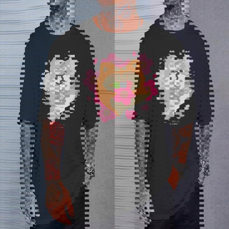 ボンレス犬とボンレス猫 桜 ボンレス犬 Tシャツ 彼への贈り物