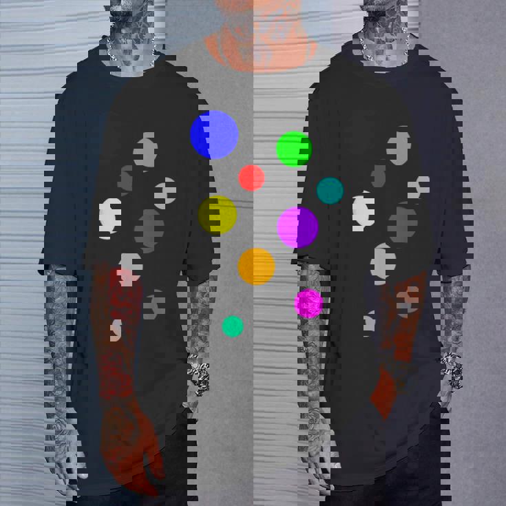 ポップ Dots カラフルドット 水玉【Pop】模様プリント アート おしゃれ Tシャツ 彼への贈り物