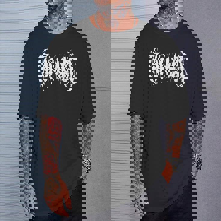 ポップミュージック。デスメタル、ゴシックブラックメタルバンド ファニーアイロニック Tシャツ 彼への贈り物