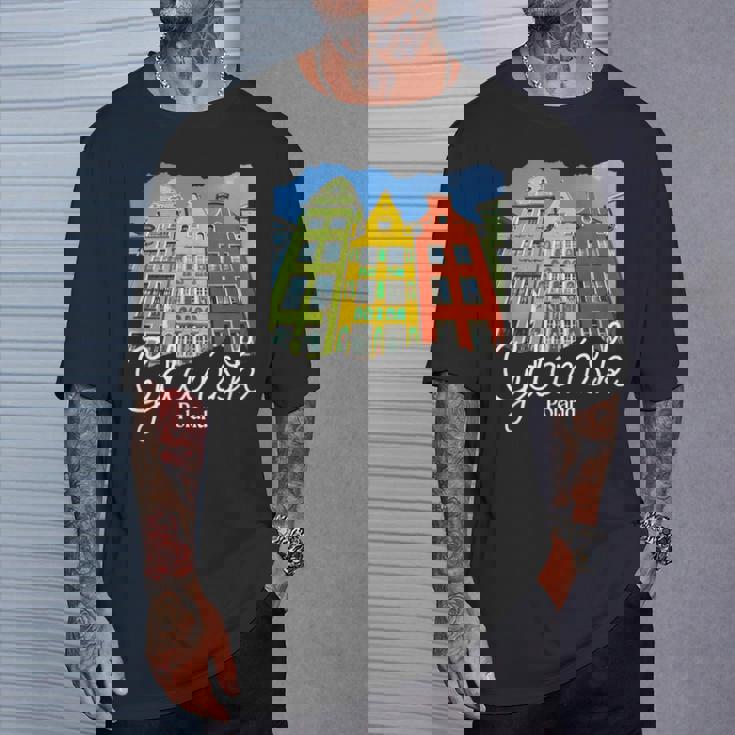 ポーランドのお土産グダニスク Tシャツ 彼への贈り物