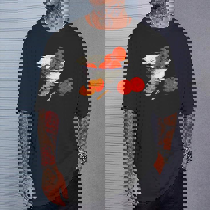 ポール・ゴーギャン 静物画 オレンジデザイン Tシャツ 彼への贈り物