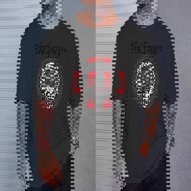 マクレガー クラン スコットランド 名前 紋章 タータン Tシャツ 彼への贈り物