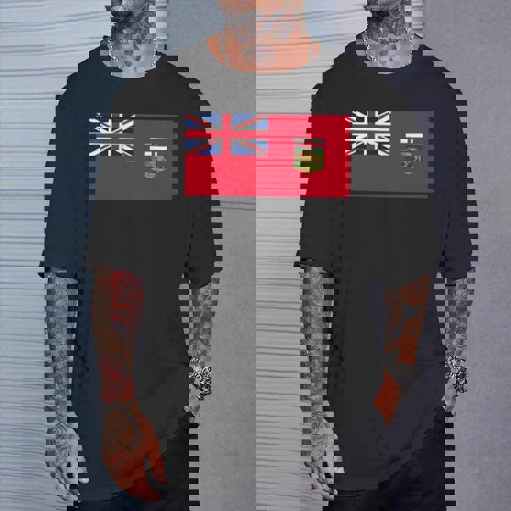 マニトバ州 紋章 カナダ国旗 ウィニペグ Tシャツ 彼への贈り物