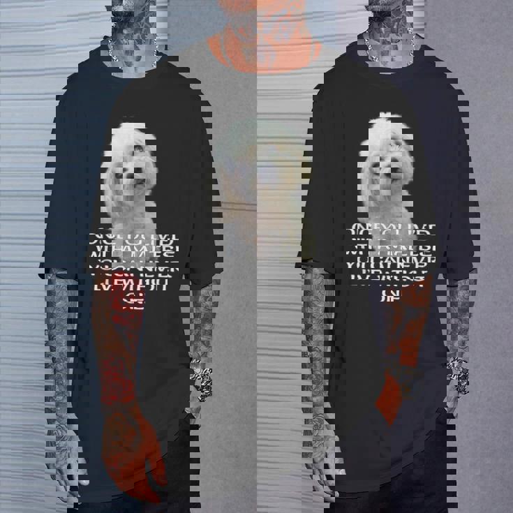 マルチーズ犬愛好家 子犬オーナー 真の愛 引用句デザイン Tシャツ 彼への贈り物