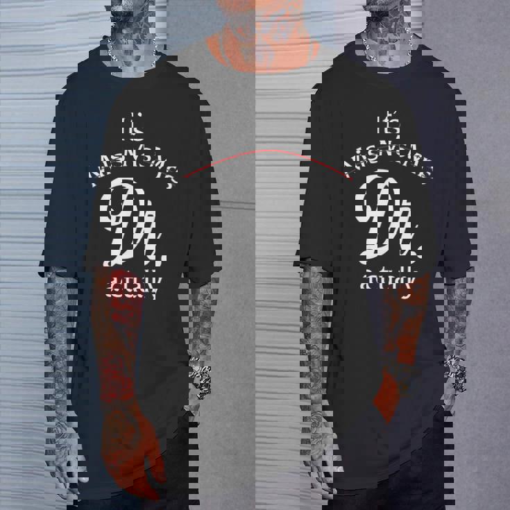 ミス・ミセス・ドクター、実はドクターへの感謝です 長袖tシャツ Tシャツ 彼への贈り物