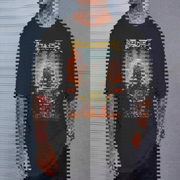 メガデス 新世界秩序 長袖tシャツ Tシャツ 彼への贈り物