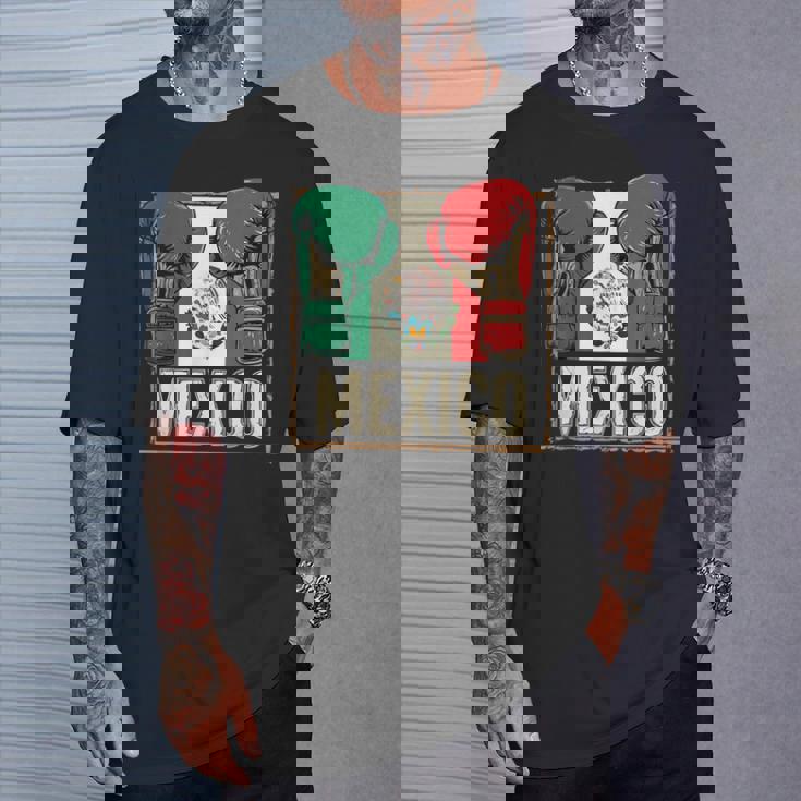 メキシコ ボクシンググローブ メキシコプライド スポーツファン ボクサーメンズ Tシャツ 彼への贈り物