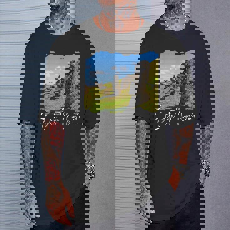 モアイ像 イースター島 ラパヌイ Tシャツ 彼への贈り物