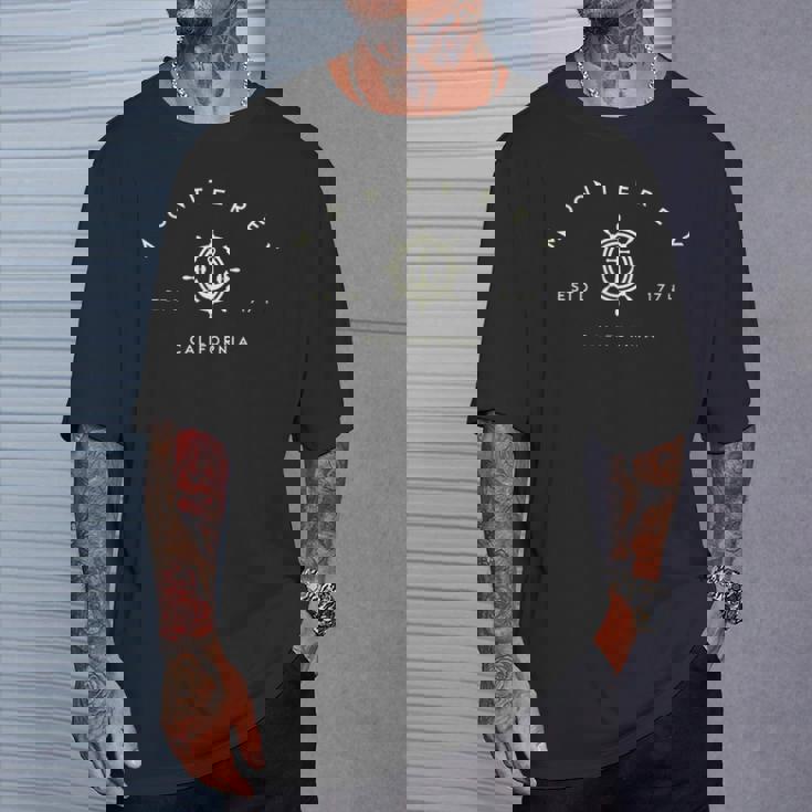 モントレーカリフォルニア モントレーcaアンカー 長袖tシャツ Tシャツ 彼への贈り物