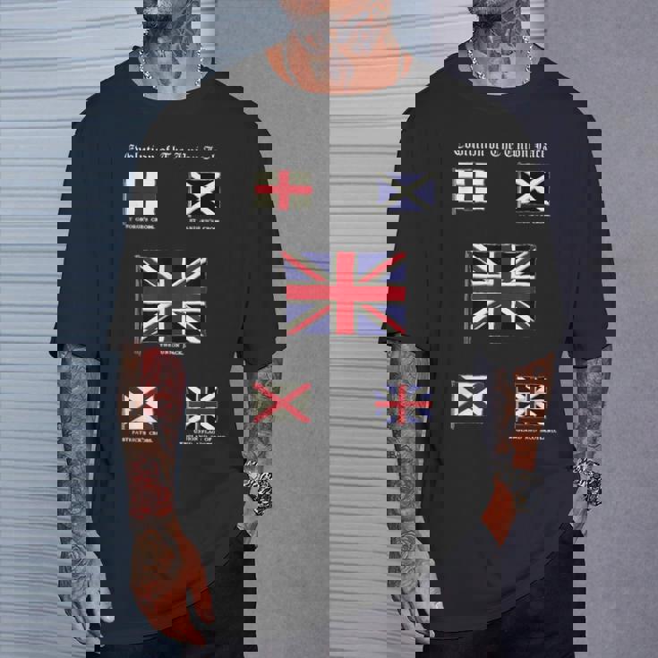 ユニオンジャックの進化 Tシャツ 彼への贈り物