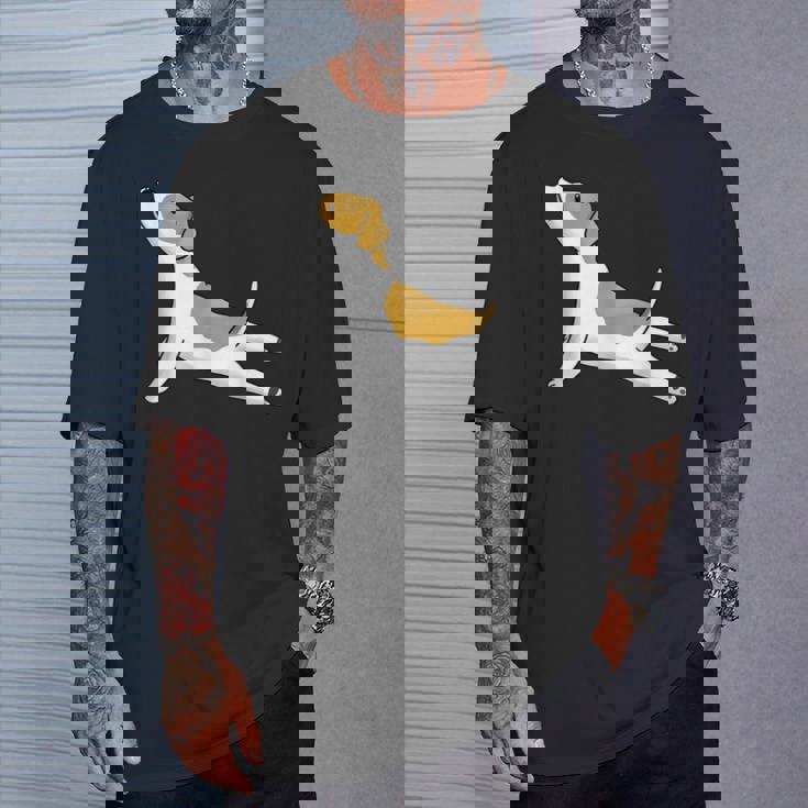 ヨガジャック・ラッセル・テリア犬 Tシャツ 彼への贈り物