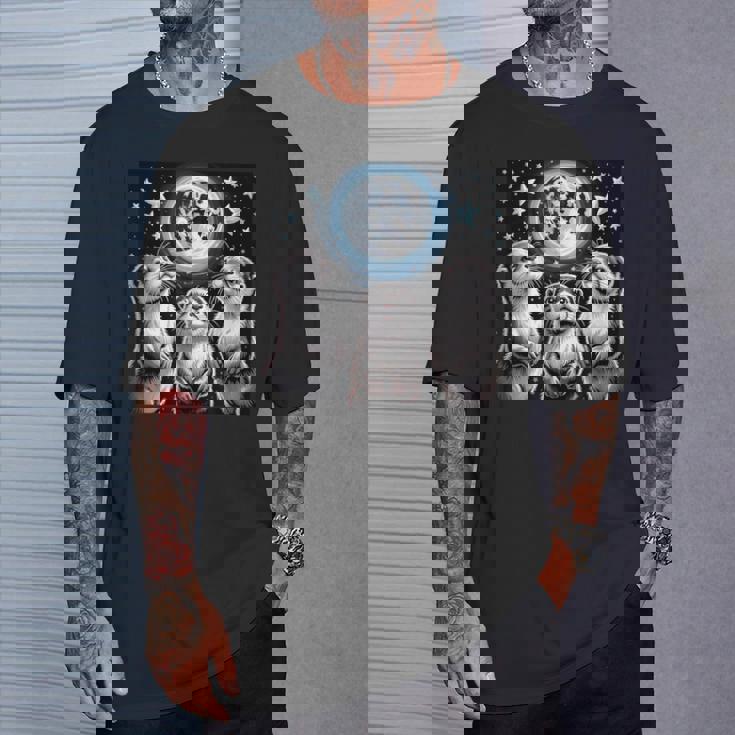 ラッコ マーチ カワウソ ハウリング 月 ヴィンテージ ラッコ Tシャツ 彼への贈り物