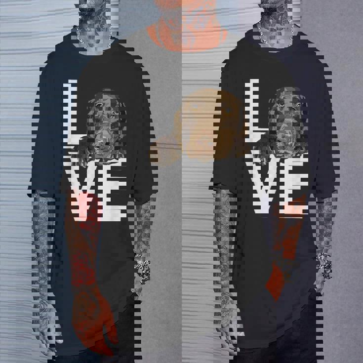 ラブラドールラブチョコレートラボラバー Tシャツ 彼への贈り物