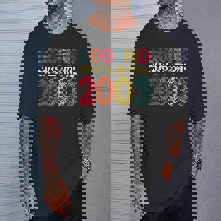 レジェンド 2003年4月 23歳の誕生日 男性 女性 23歳 Tシャツ 彼への贈り物