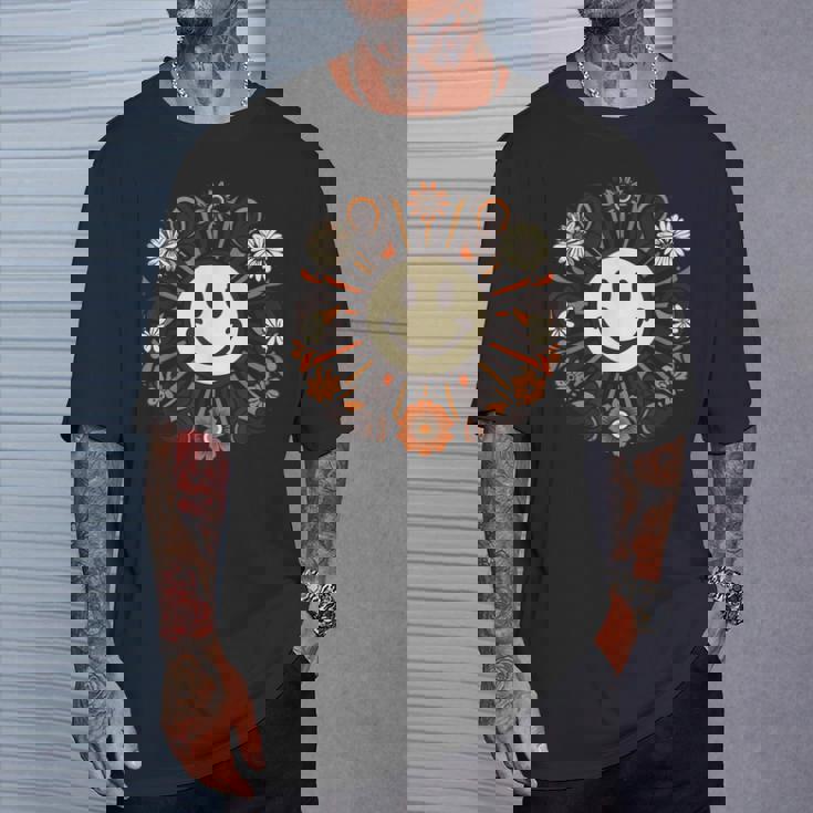 レトロ ヴィンテージ スマイルバイブ モチベーション ポジティブバイブ Tシャツ 彼への贈り物