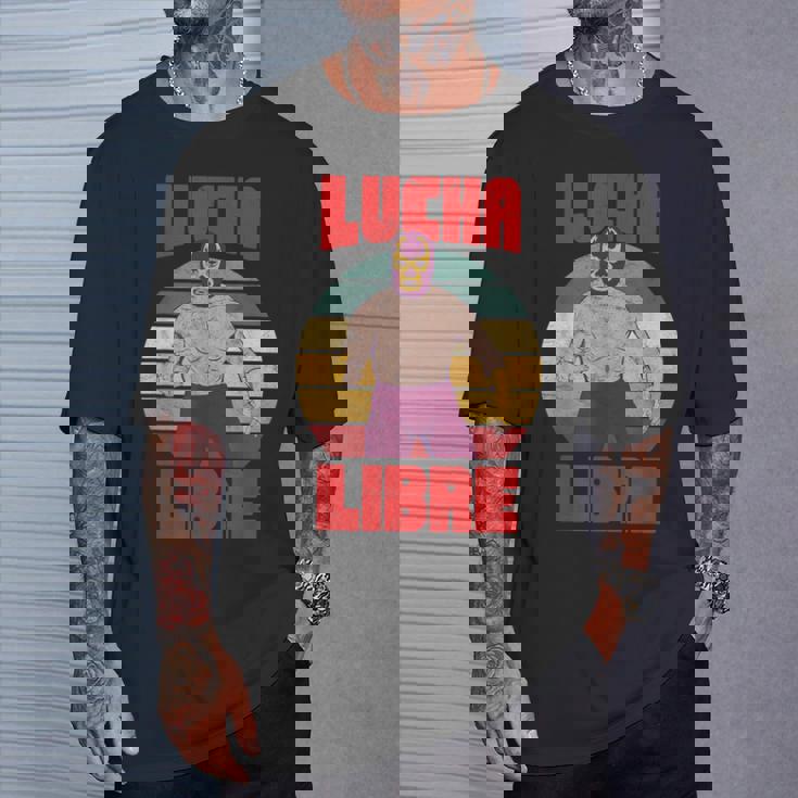 レトロ ヴィンテージ レスラー ルチャリブレ メキシコレスリング Tシャツ 彼への贈り物