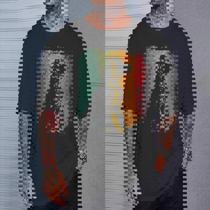 レトロヴィンテージドッグデザインイングリッシュコッカースパニエル Tシャツ 彼への贈り物