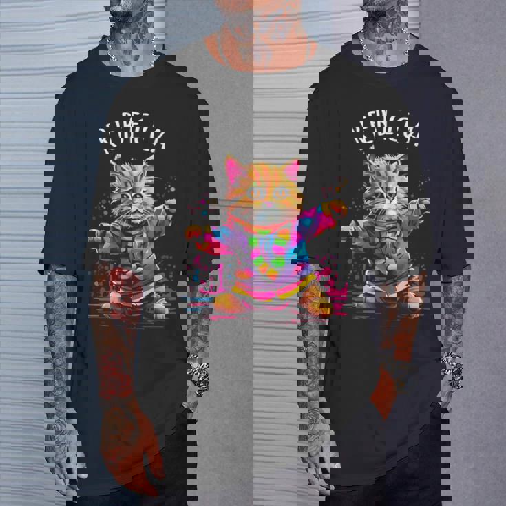 レベッカ 踊る子猫デザイン 女の子 名前 レベッカ Tシャツ 彼への贈り物