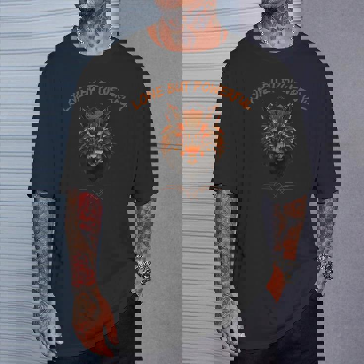 ローン — ウルフ・スタンド・アローン Tシャツ 彼への贈り物