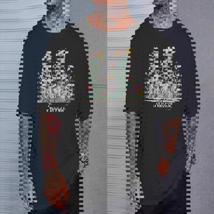 ワイルドフラワー ボヘミアン 砂漠の花 Tシャツ 彼への贈り物