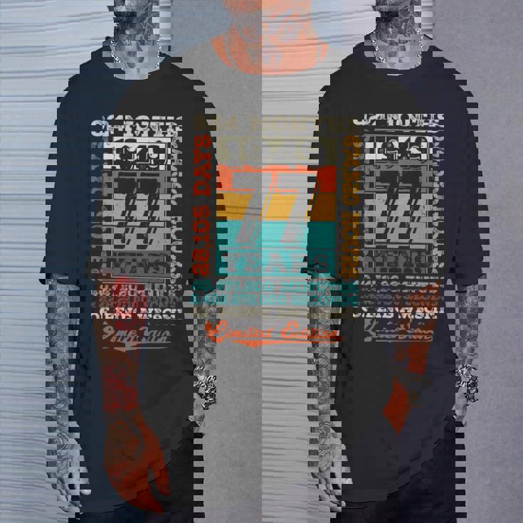 ヴィンテージ 1949 ギフト 男性 女性 長寿祝い 1949年生まれ 喜寿祝い ユニークな誕生日プレゼント 長袖tシャツ Tシャツ 彼への贈り物