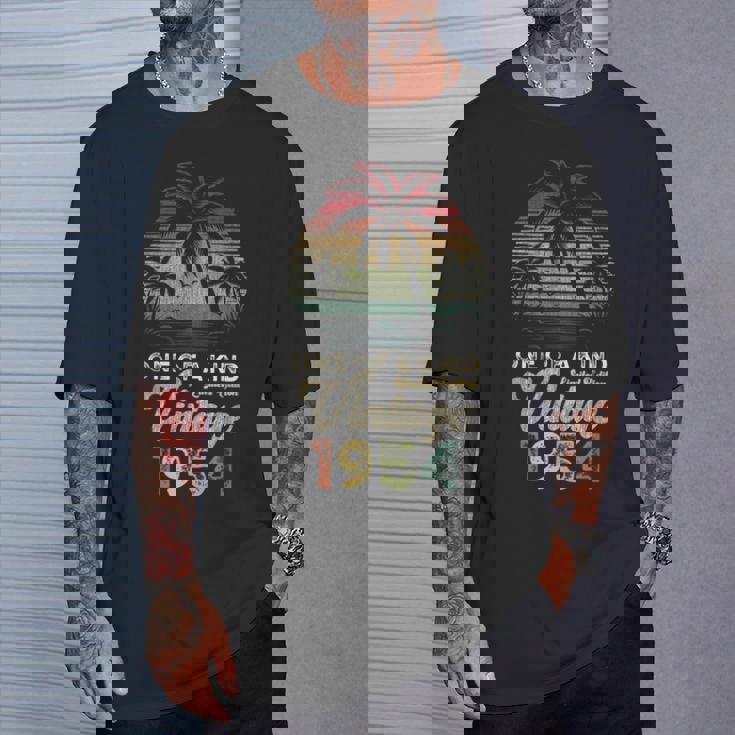 ヴィンテージ 1954年 誕生日 72歳 ヤシの木 レトロ Tシャツ 彼への贈り物