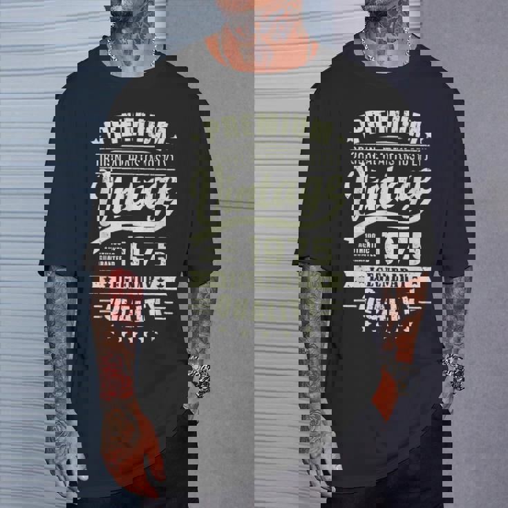 ヴィンテージ 1975 男性用 レトロ 面白い 1975 誕生日 Tシャツ 彼への贈り物