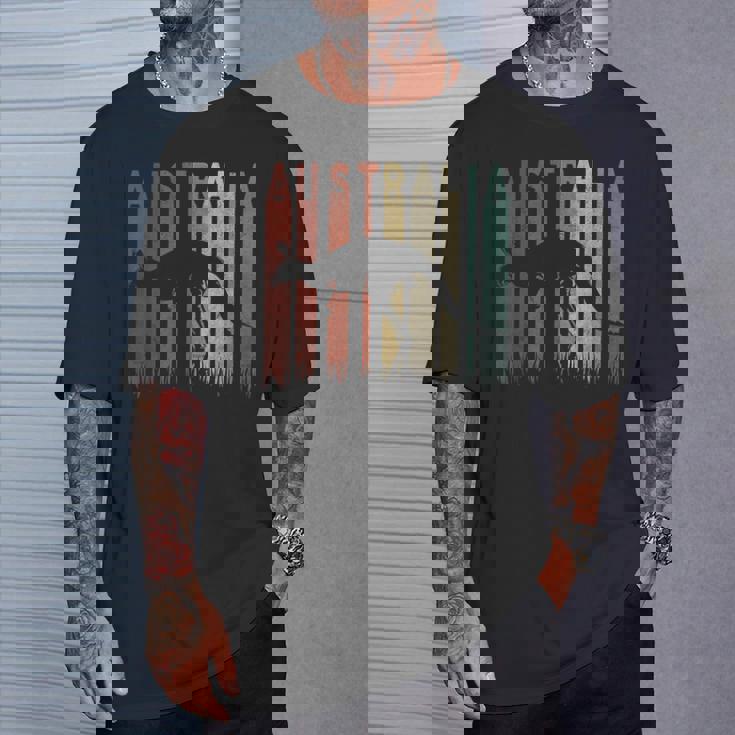 ヴィンテージ カンガルーオーストラリア オージー レトロ カンガルーオーストラリア Tシャツ 彼への贈り物