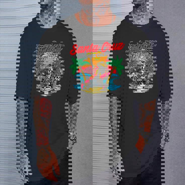 ヴィンテージ サーファー カリフォルニア I レトロ サンタクルーズ カリフォルニア Tシャツ 彼への贈り物