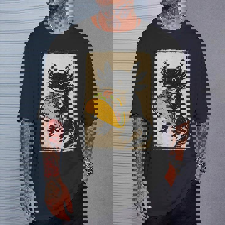 ヴィンテージ リノカット Axolotl タコサラマンダー 民芸品 Tシャツ 彼への贈り物