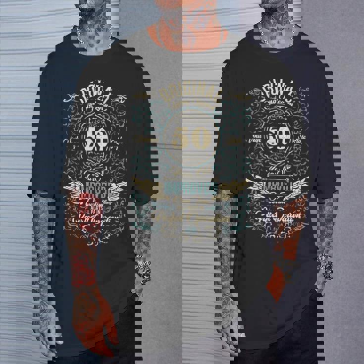 ヴィンテージ50歳の誕生日のお祝いオリジナルリビングレジェンド 長袖tシャツ Tシャツ 彼への贈り物
