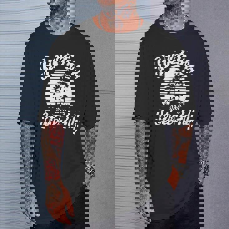 ヴィンテージbaecation With My Better ハーフマッチングカップル Tシャツ 彼への贈り物