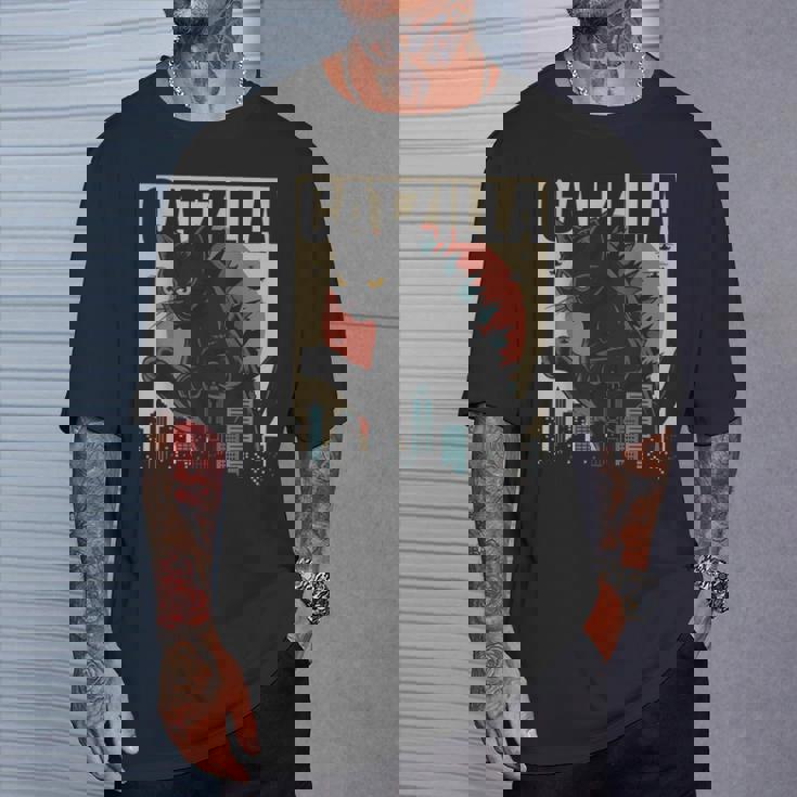 ヴィンテージキャットジラtシャツ 面白い子猫と猫 Tシャツ 彼への贈り物