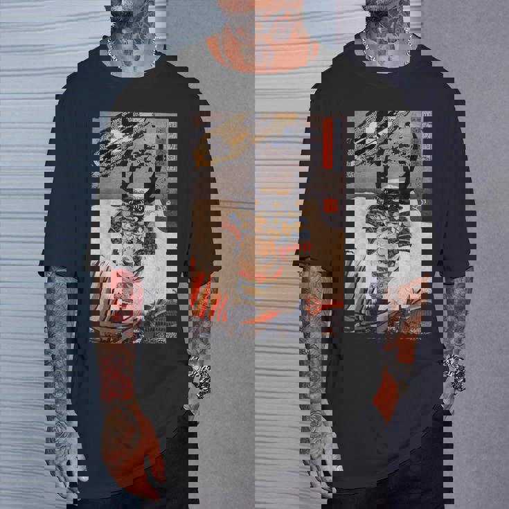 ヴィンテージ日本アート 歌川戦士武田信玄 武田信玄 Tシャツ 彼への贈り物